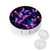 BWQJKUO Portable Round Purple Cute Butterfly Print Printed Contact Lens Case Is Stylish And Compact, Easy to Carry And Protects Lenses. view 1