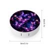 BWQJKUO Portable Round Purple Cute Butterfly Print Printed Contact Lens Case Is Stylish And Compact, Easy to Carry And Protects Lenses. view 2