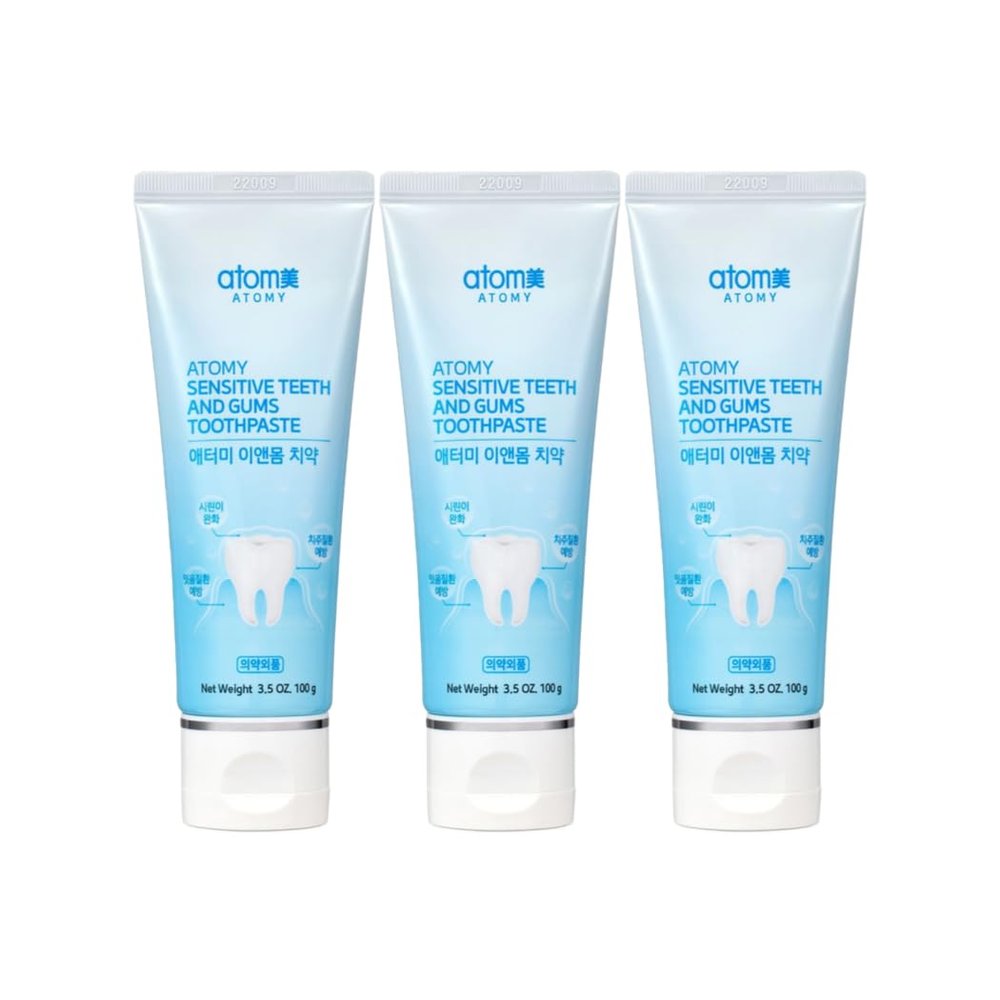 Sensitive Teeth and Gums Toothpaste 100g x 3 Pack, Relief for Sensitivity, Gum Care, and Oral Cleanliness