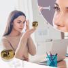 BWQJKUO Portable Round Zebras in The Grass of The Savanna Printed Contact Lens Case Is Stylish And Compact, Easy to Carry And Protects Lenses. view 4