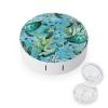 BWQJKUO Portable Round Sea Turtle-Blue Printed Contact Lens Case Is Stylish And Compact, Easy to Carry And Protects Lenses. view 1