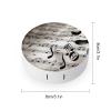 BWQJKUO Portable Round Music Notes Print Printed Contact Lens Case Is Stylish And Compact, Easy to Carry And Protects Lenses. view 2