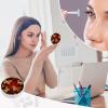 BWQJKUO Portable Round Valentine Hearts Golden Butterfly Printed Contact Lens Case Is Stylish And Compact, Easy to Carry And Protects Lenses. view 4