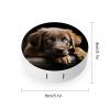 BWQJKUO Portable Round Puppies Dog Printed Contact Lens Case Is Stylish And Compact, Easy to Carry And Protects Lenses. view 2