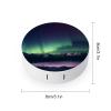 BWQJKUO Portable Round Northern Aurora Night Printed Contact Lens Case Is Stylish And Compact, Easy to Carry And Protects Lenses. view 2