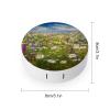 BWQJKUO Portable Round Spring Meadow Flowers Printed Contact Lens Case Is Stylish And Compact, Easy to Carry And Protects Lenses. view 2