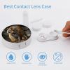 BWQJKUO Portable Round Malayan Tiger Printed Contact Lens Case Is Stylish And Compact, Easy to Carry And Protects Lenses. view 3