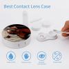 BWQJKUO Portable Round Violin Sheet Music Printed Contact Lens Case Is Stylish And Compact, Easy to Carry And Protects Lenses. view 3