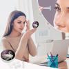 BWQJKUO Portable Round White Swan Printed Contact Lens Case Is Stylish And Compact, Easy to Carry And Protects Lenses. view 4