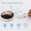 BWQJKUO Portable Round Woman on A Top Mountain Printed Contact Lens Case Is Stylish And Compact, Easy to Carry And Protects Lenses. view 3