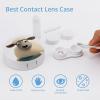 BWQJKUO Portable Round Sheep Printed Contact Lens Case Is Stylish And Compact, Easy to Carry And Protects Lenses. view 3