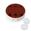 BWQJKUO Portable Round Shining Overlook Printed Contact Lens Case Is Stylish And Compact, Easy to Carry And Protects Lenses. view 1