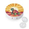 BWQJKUO Portable Round Turtle in The Sun Printed Contact Lens Case Is Stylish And Compact, Easy to Carry And Protects Lenses. view 1