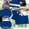 qiqee 10PCS Nordic Blue Gift Bags with Ribbon Handles Mulit Assorted Sizes Gift Wide Bags (2pcs Large 13", 4pcs Medium 9.6", 4pcs Small 6.3",Tissue Paper) view 4