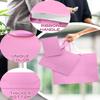 qiqee 10PCS Pink Gift Bags with Ribbon Handles Mulit Assorted Sizes Gift Wide Bags (2pcs Large 13", 4pcs Medium 9.6", 4pcs Small 6.3", Tissue Paper) view 4