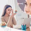 BWQJKUO Portable Round Summer Cartoon Crab Printed Contact Lens Case Is Stylish And Compact, Easy to Carry And Protects Lenses. view 4