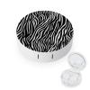 BWQJKUO Portable Round Zebra Print Printed Contact Lens Case Is Stylish And Compact, Easy to Carry And Protects Lenses. view 1