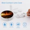 BWQJKUO Portable Round Volcano Printed Contact Lens Case Is Stylish And Compact, Easy to Carry And Protects Lenses. view 3