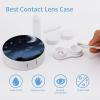 BWQJKUO Portable Round Nightsky Hanging Moon Printed Contact Lens Case Is Stylish And Compact, Easy to Carry And Protects Lenses. view 3