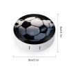 BWQJKUO Portable Round Soccer Ball Printed Contact Lens Case Is Stylish And Compact, Easy to Carry And Protects Lenses. view 2