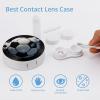 BWQJKUO Portable Round Soccer Ball Printed Contact Lens Case Is Stylish And Compact, Easy to Carry And Protects Lenses. view 3