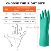 North Tower Heavy - Duty Nitrile Dishwashing Gloves - Reusable Waterproof Cleaning Gloves for Kitchen, Elbow Length Rubber Gloves for Dishwashing(2pair Red+Green(Small) view 4