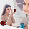 BWQJKUO Portable Round Red Flower Printed Contact Lens Case Is Stylish And Compact, Easy to Carry And Protects Lenses. view 4