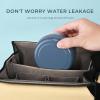 Denture Case, 2-in-1 Retainer Cleaner Case with Mirror & Strainer, Portable Aligner Bath Soaking Cup for Travel, Cute Orthodontic Storage Box for Mouth Guard, Night Guard & False Teeth, Blue view 4