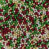 Edible Christmas Mixed Colour Pearl Sugar Sprinkles Candy 4mm Mini Pearls Cake Decorations Cupcake Toppers Cookie Decorating Perfect for Wedding Party Valentine Halloween Christmas Supplies 3OZ view 2
