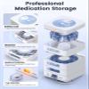 28-Day(1X) Automatic Pill Dispenser (Expandable Tray) App & On-Device Setup by Family, LCD Display, Digital Lock, Sound & Light Alerts- Safe Medication Organizer for Dementia Seniors(2-Tray, White) view 4