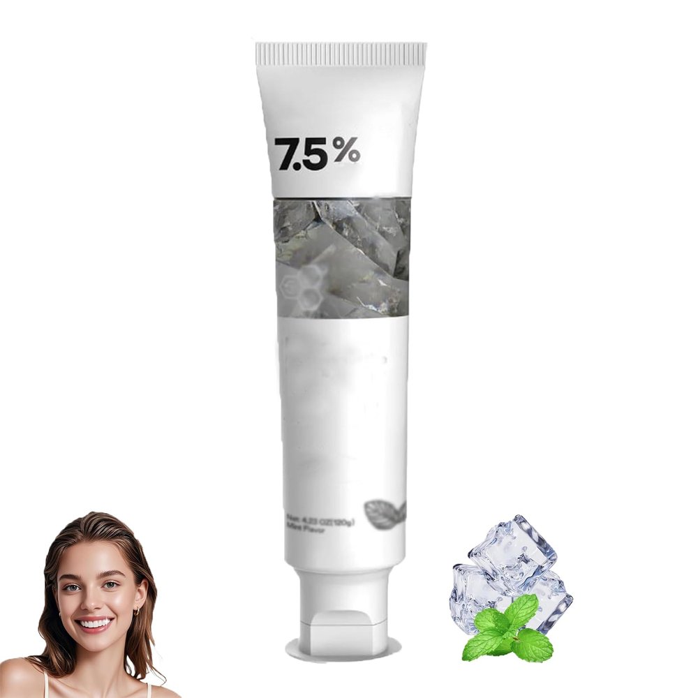 1pc NanoHydroxyapatite Toothpaste, 7.5 Nano Hydroxyapatite ToothpasteS, Pasta Dental Hidroxiapatita 7.5%, Deep Cleaning, Fresh Breath for Teeth, Gentle and Effective (1)
