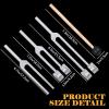 3 Pcs Tuning Forks Set(128hz,256hz,512hz),Weighted & Unweighted Tuning Forks Set,for Chakra Wellness,Essential Yoga, Yoga and Meditation,Relaxation Gifts for Women view 3