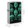 Aliens Lighter Case Double-Sided Graffiti Lighter Holder - Metal Lighters Protective Cover, Universal Fit for Standard Lighters, Stylish Gift for Men & Women view 2