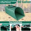 60 Gallon Leaf Collector, Collapsible Lawn & Leaf Bag for Yard Cleanup view 3