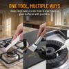 KMYZQDV 2Pcs Stove Cleaning Brush And Scraper, Brass Wire Rust Cleaner Brushes Cooktop Scraper, Clean Kit For Pots, Pans, Kitchen, Tile, And Household view 2