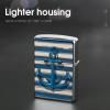 Anchor Lighter Case Double-Sided Graffiti Lighter Holder - Metal Lighters Protective Cover, Universal Fit for Standard Lighters, Stylish Gift for Men & Women view 4