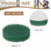 HARFINGTON 24pcs Scrubber Scouring Pads 180 Grits 2 Inch Drill Power Brush Hoop and Loop Surface Conditioning Disc Drill Scuffing Disc Scrub Pads for Home Kitchen Cleaning, Green view 2
