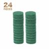 HARFINGTON 24pcs Scrubber Scouring Pads 180 Grits 2 Inch Drill Power Brush Hoop and Loop Surface Conditioning Disc Drill Scuffing Disc Scrub Pads for Home Kitchen Cleaning, Green view 3