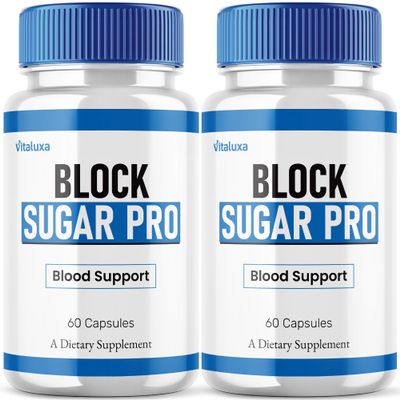 (2 Pack) Block Sugar Pro Capsules, BlockSugar Supplement Advanced Blood Formula Max Strength, BlockSugarPro Black Pills Premium Support Complex Blend All Natural Healthy Circulation Reviews (120 Ct)