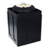 Funeral set - Vault and black metal urn for ashes Outdoor urn protection Cremation capsule Cemetery casket for ashes (Rose/Vault) view 2
