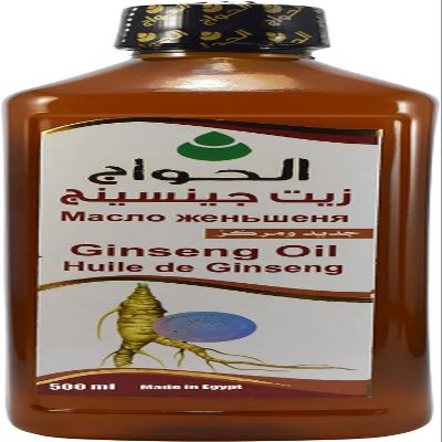 bonballoon Elhawag Ginseng Oil Cold Pressed Hawaj Pure Natural Hawag For Skin & Hair Oriental No Additives Non Gmo Kosher Halal (1 Pack = 16.90 oz / 500 ml)