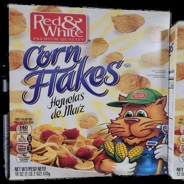 1 box Red & White Cornflakes, Breakfast Cereal
