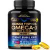 Omega 3 Fish Oil 3600 mg - Omega 3 Supplement for Men & Women - 90 Softgels view 1