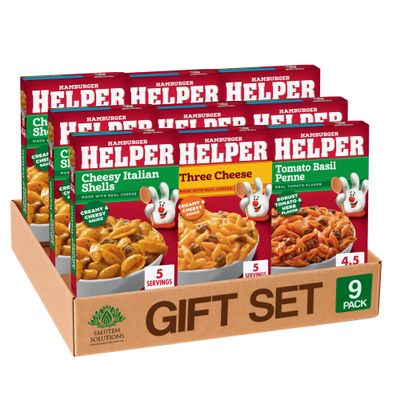 Salutem Vita Cheesy Hashbrown Meal Kit with Real Cheese, 5.5 oz, Gift Set Pack of 9