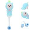 BIUDECO 2Pcs Toothbrush Soft Bristle Toothbrushes for Ages Cute Bear Design Comfortable Grip Cleaning for Safe and Durable Materials view 4
