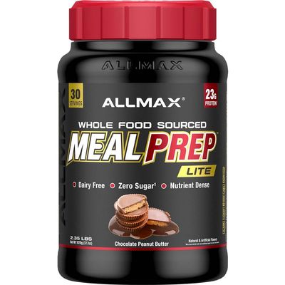 ALLMAX Nutrition MealPrep Lite Whole-Food Protein Powder, Dairy-Free, Keto-Friendly, 23g Protein, 30 Servings (Chocolate Peanut Butter)