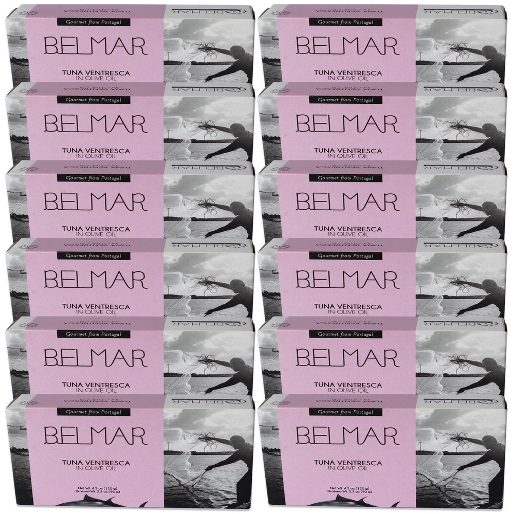 Belmar Tuna Belly Ventresca in Olive Oil, 4.23 oz (Pack of 12)