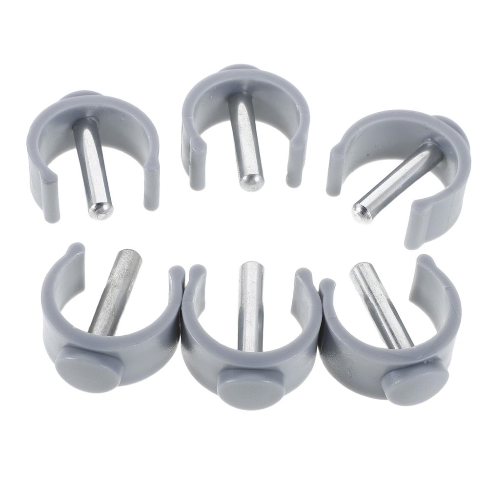 Beavorty 12pcs Walking Stick Accessories Lightweight Crutch Clamp -Shaped Latch Walking Cane Holder