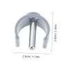 Beavorty 12pcs Walking Stick Accessories Lightweight Crutch Clamp -Shaped Latch Walking Cane Holder view 2