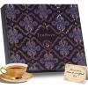 TeaRove Fancy Tea Gift Set with Gold-Foil Presentation Box, 24 Assorted Variety Pyramid Infuser Bags, 6 Flavors Handcrafted Black, Oolong, Jasmine Green, Herbal Chinese Tea Sampler Gift Set Box for Tea Lovers view 1